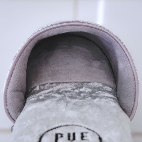 NWT Puebco Velvet Slipper in Silver - Picture 4 of 6